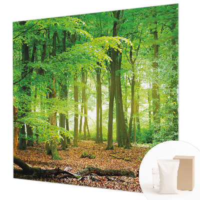 Modern wall mural Green forest