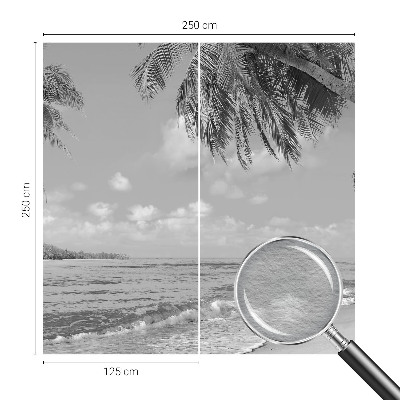 Modern wall mural for bedroom Tropical paradise