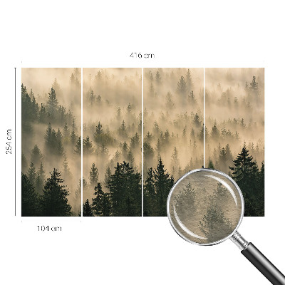 Premium photo wallpaper Forest fog