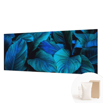 High quality photo wallpaper Blue leaves