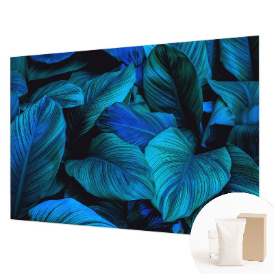 High quality photo wallpaper Blue leaves