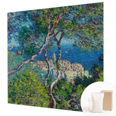 Premium wall mural for bedroom featuring Mediterranean views
