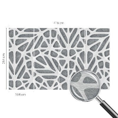 Non-woven wall mural Geometric network