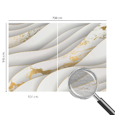 Wallpaper mural with dynamic patterns
