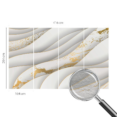 Wallpaper mural with dynamic patterns