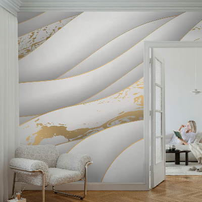 Wallpaper mural with dynamic patterns