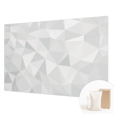 Non-woven photo wallpaper with a triangular mosaic pattern