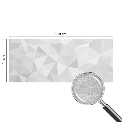 Non-woven photo wallpaper with a triangular mosaic pattern