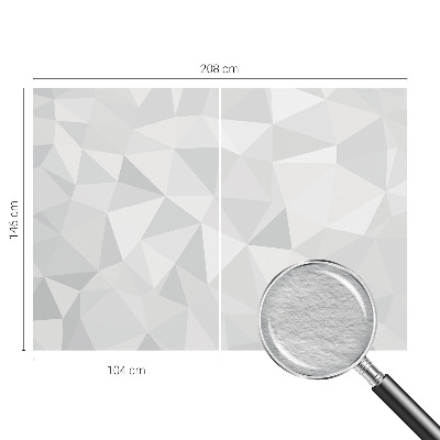 Non-woven photo wallpaper with a triangular mosaic pattern