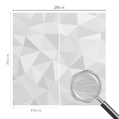 Non-woven photo wallpaper with a triangular mosaic pattern