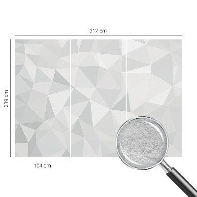 Non-woven photo wallpaper Triangular mosaic