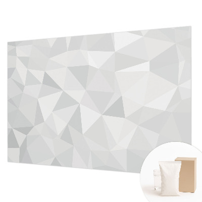 Non-woven photo wallpaper with a triangular mosaic pattern