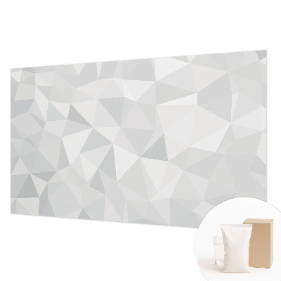 Non-woven photo wallpaper with a triangular mosaic pattern