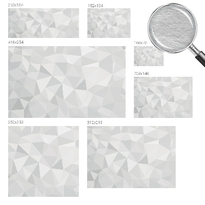 Non-woven photo wallpaper with a triangular mosaic pattern