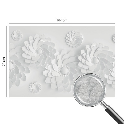 Photo wall mural featuring a floral design