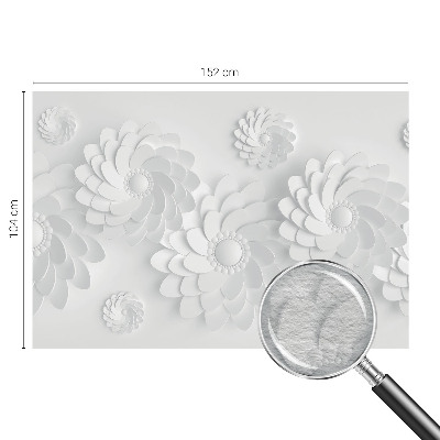 Photo wall mural featuring a floral design