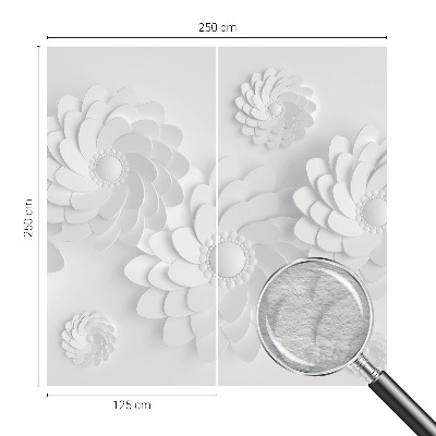 Photo wall mural featuring a floral design