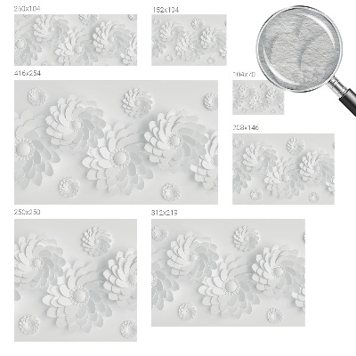Photo wall mural featuring a floral design