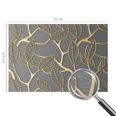Wall mural for living room with an elegant leaves design