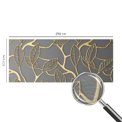 Wall mural for living room with an elegant leaves design