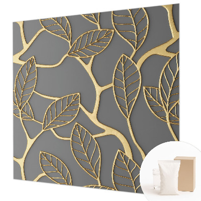 Wall mural for living room with an elegant leaves design