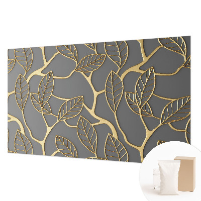 Wall mural for living room with an elegant leaves design