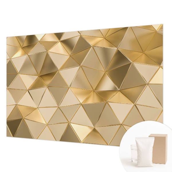 Wallpaper mural for living room with a triangular pattern