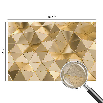 Wallpaper mural for living room with a triangular pattern