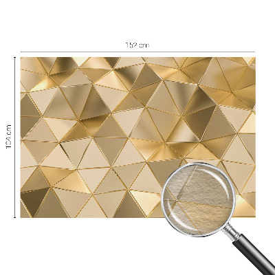 Wallpaper mural for living room with a triangular pattern