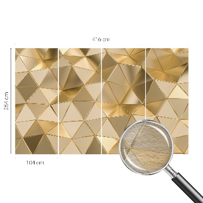 Wallpaper mural for living room with a triangular pattern
