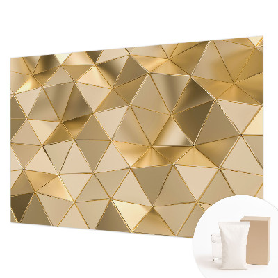 Wallpaper mural for living room with a triangular pattern