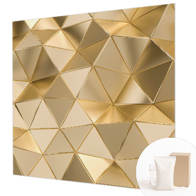 Wallpaper mural for living room with a triangular pattern