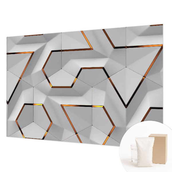 Bedroom wall mural wallpaper with three-dimensional pattern