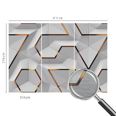 Bedroom wall mural wallpaper with three-dimensional pattern