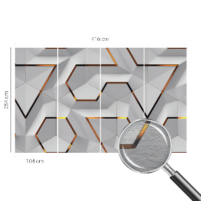 Bedroom wall mural wallpaper with three-dimensional pattern