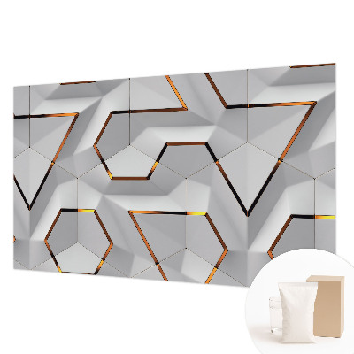 Bedroom wall mural wallpaper with three-dimensional pattern