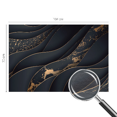 Large wall mural featuring an elegant waves design