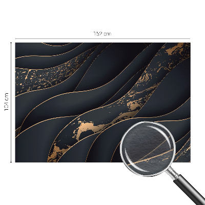 Large wall mural featuring an elegant waves design