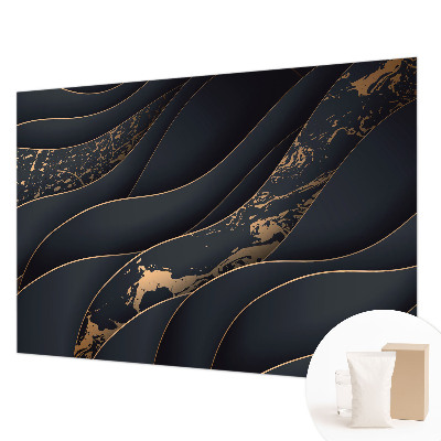 Large wall mural featuring an elegant waves design
