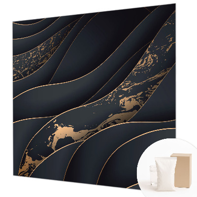 Large wall mural featuring an elegant waves design