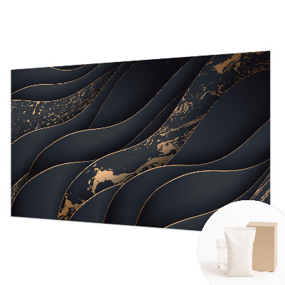 Large wall mural featuring an elegant waves design