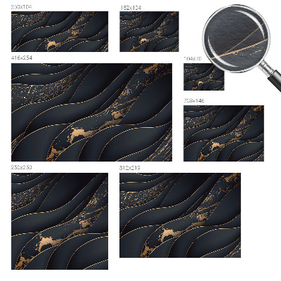 Large wall mural Elegant waves