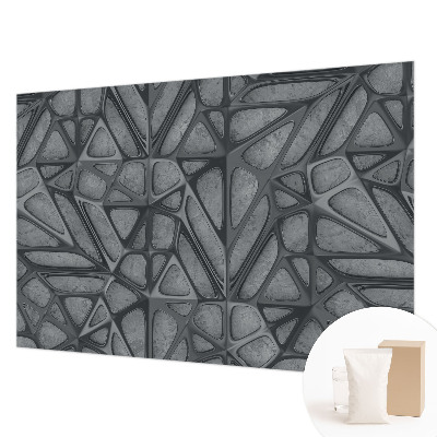 Modern wall mural with geometric patterns