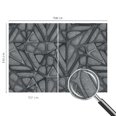 Modern wall mural with geometric patterns
