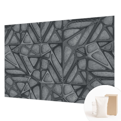 Modern wall mural with geometric patterns