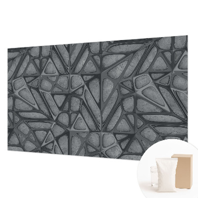Modern wall mural with geometric patterns