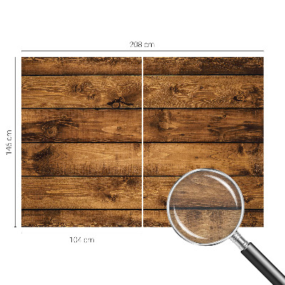 Large wall mural wallpaper with a printed wooden boards design