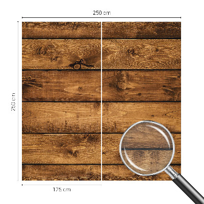 Large wall mural wallpaper with a printed wooden boards design