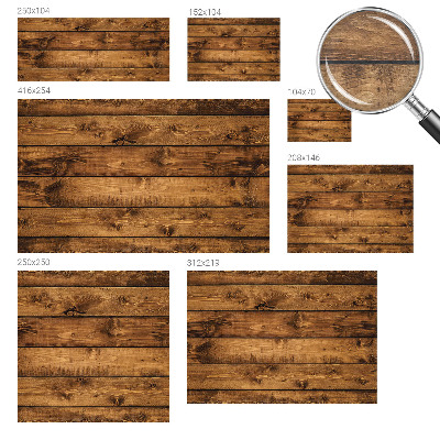 Large wall mural wallpaper with a printed wooden boards design