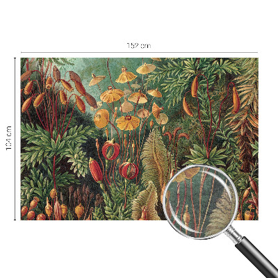 Modern wall mural for bedroom with an exotic garden motif